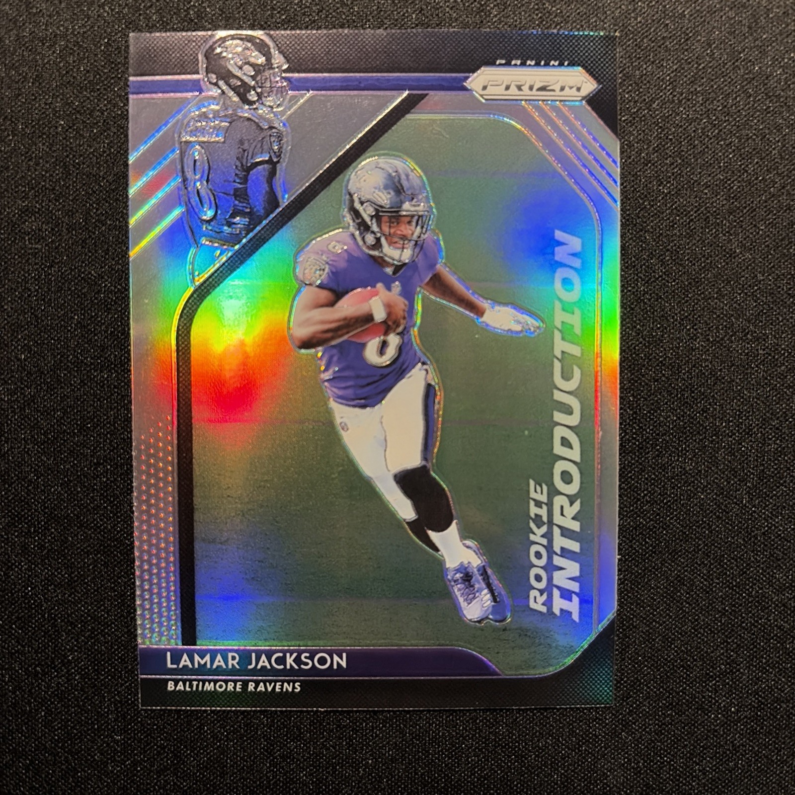 2018 Panini Prizm LAMAR JACKSON Rookie Introduction Silver #RI-12 Ravens RC