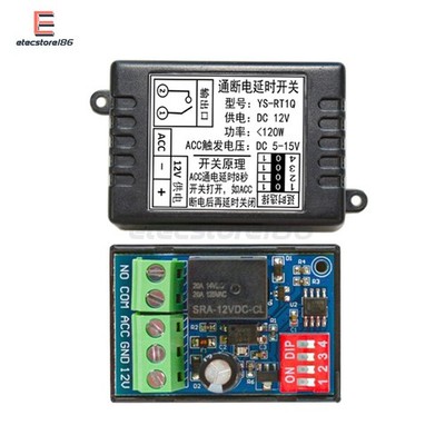 DC12V Car Time Delay Relay Module Trigger Delay On/Off Delay Switch Module