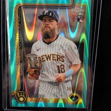 Topps 2025 Chrome Update Drew Avans Brewers Rookie Serial Numbered /299 #USC47