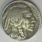 1936-P 5C Indian Head Buffalo Nickel COMBINED SHIPPING 33126