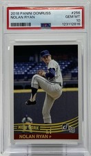 Nolan Ryan PSA 10- 2018 Panini Donruss ‘Retro 1984 Style’ -Rangers, Mets, Angels