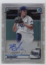 2020 Bowman Draft Chrome Picks Refractor /499 Hunter Barnhart #CDA-HB Auto lh0