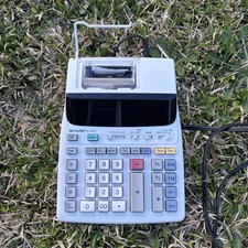 Sharp EL-1801V Electronic Calculator, 12 Digit, 2-Color Printer