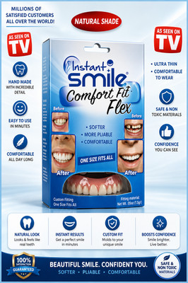 Instant Smile Comfort Fit Flex Kosmetik Zähne natürlicher Farbton oberes Veneer