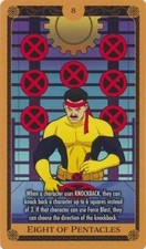 Card Only HeroClix Eight of Pentacles X of Swords Marvel Heroclix Tarot Card X-M