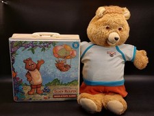 VTG 1985 Worlds of Wonder Teddy Ruxpin Bear Books-N-Tape Along NOT WORKING READ