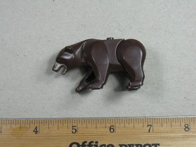 Genuine LEGO&reg; Dark Brown Bear Animal Minifigure from 4438 4440