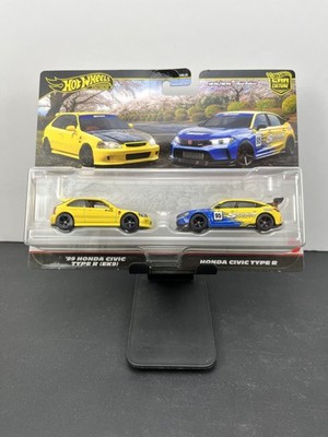 Hot Wheels Premium 2pk 99 Honda Type R EK9 & Honda Civic Type R Spoon Sports