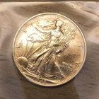 Liberty Walking 1943 Half Dollar Silver Coin Circulated 50C 0.9 Fineness
