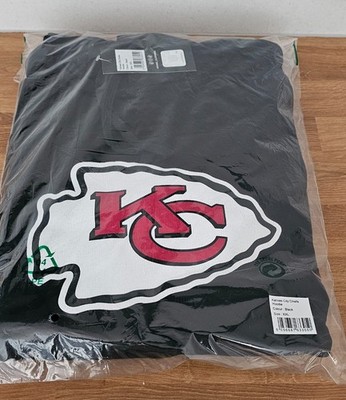 NFL Kansas City Chiefs Logo Hoodie Kapuzenpullover Schwarz Größe XXL  3050