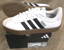 Adidas Women's VL Court 3.0 Leather 8.5 Sneaker Id8797 NEW IN BOX skateboarding