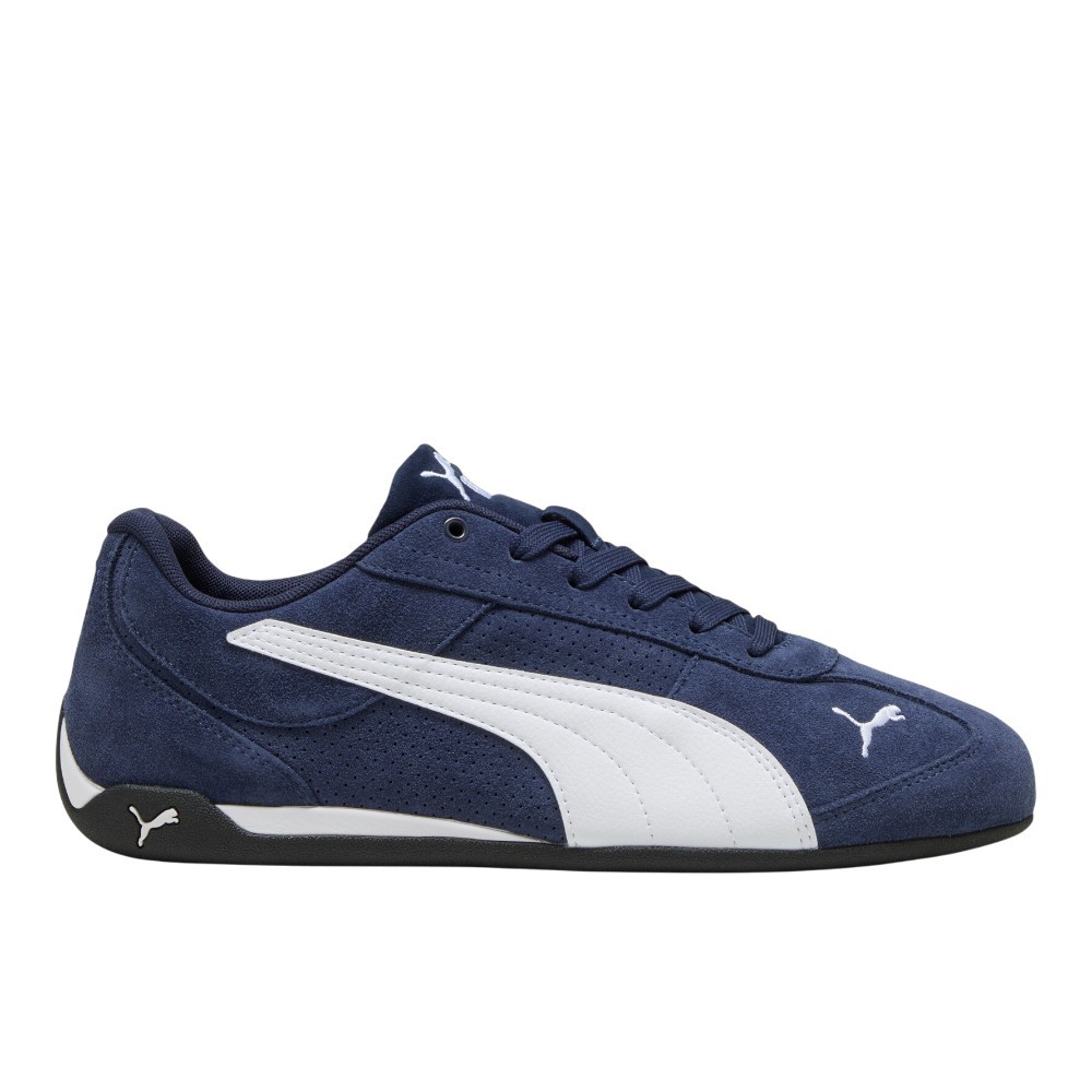PUMA Replicatch Suede Lace Up Mens Blue Sneakers Casual Shoes