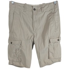 Levis Khaki Cargo Ripstop Shorts Light Beige Y2k Baggy Size 30 Measures 32x10 
