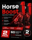 Horse Boost Men's Health Support Capsules 2 Pack 30 Count Bottles 60ct Sealed