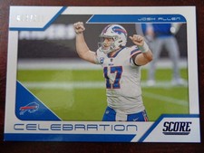 2021 Score Celebration Josh Allen #'ed 3/100 Showcase-BILLS