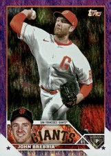 2023 Topps Update #US157 John Brebbia Purple Foil #/799