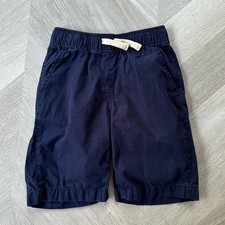 Children's Place Navy Blue Pull On Chino Shorts Boys 8 Drawstring Waist