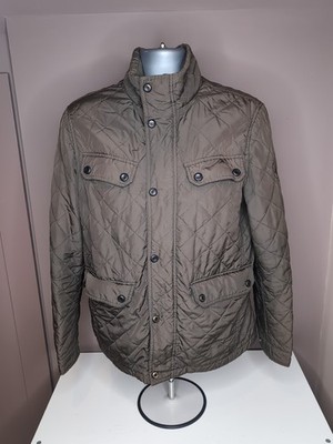 Tommy Hilfiger Diamond Quilted Lightweight Jacket Khaki - Men s Medium   
