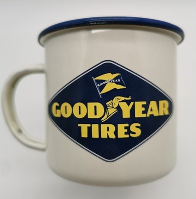 GOODYEAR Tires Tasse   ''Emaille'' Kaffeetasse Retro   Nostalgic Art Good Year