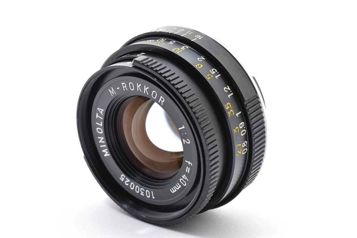Minolta M Rokkor 40mm F2 for sale - eBay