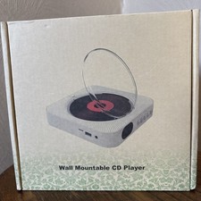 New KC-909 CD Player   White Wall Mountable Bluetooth w/Remote