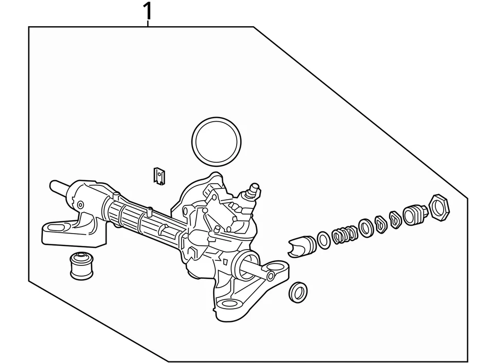 Engranaje de dirección asistida/rack y piñón 2013 Crv/Cr-v Sku#4300270 Foto 4 de 4
