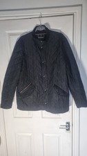 Barbour Men's Quilted Chelsea Heritage Jacket Size XL Black Buttoned Long Sleeve