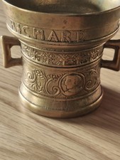 Mörser Antik Alt 1623 Messing  Nostalgie Vintage