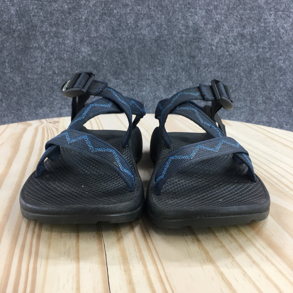 Sandalias Chaco Juveniles 6 Negro Azul Z/1 Clásicas Senderismo Impermeables Correas Ajustables Foto 4 de 4
