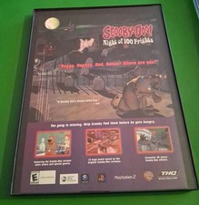 Scooby-Doo! Night Of 100 Frights Video Game Promo Framed Print Ad 2002 8.5x11