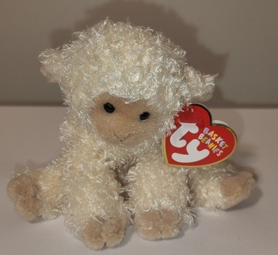 TY Basket Beanie Baby 🐰 MEEKINS the Lamb (3.5 Inch) NEW MWMT