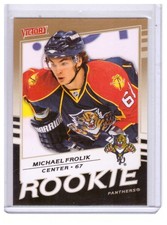 Michael Frolik 2008-09 Upper Deck Victory Rookie Gold Parallel Card #326
