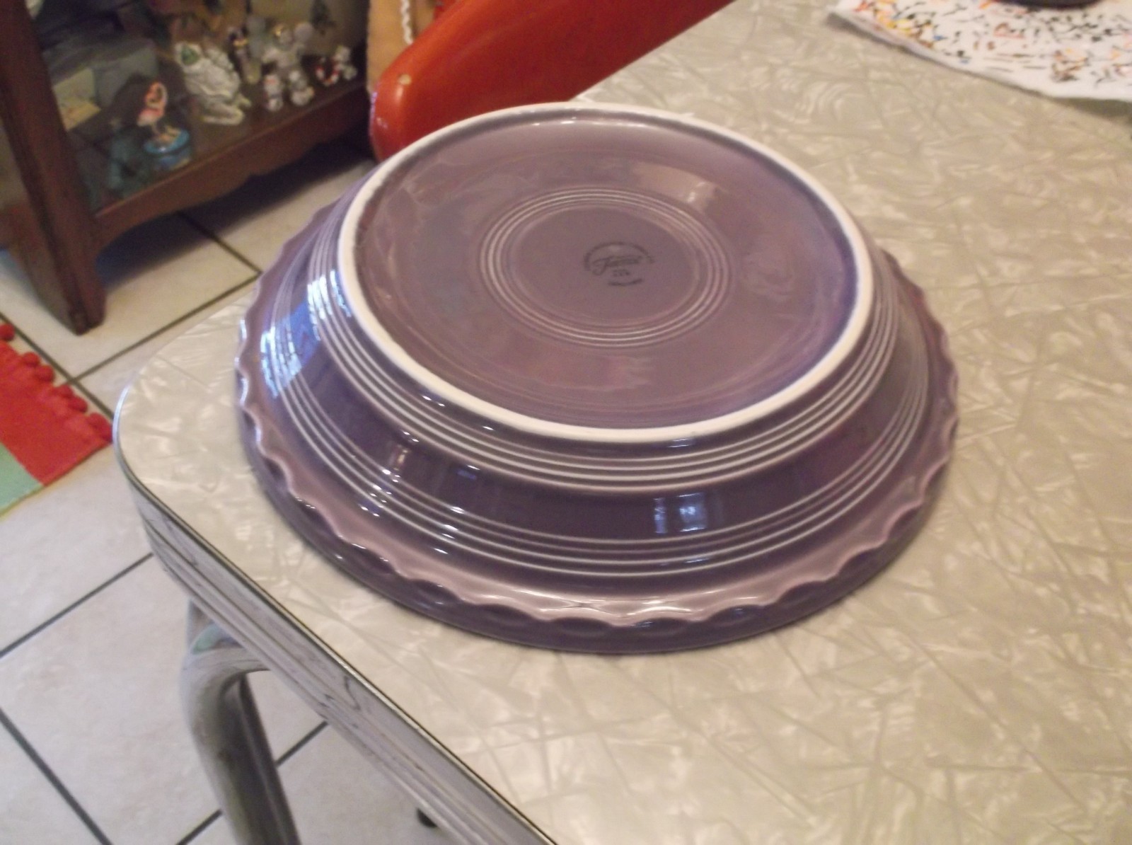 Lilac Fiestaware Large Pie Baker