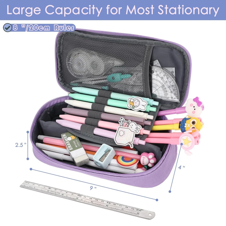 Чехол-карандаш FlowFly большой емкости для детей, мальчиков и девочек на молнии мульти - Изображение 3 из 4