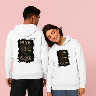 Vintage Psych Hoodie | Dark Side Of The Moon Band Hoodie | Musik Geschenk Top 3Y-4XL