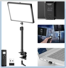 NEEWER GL25B Key Light Dimmable Edge Emitting Ultra Quiet Webcam Video Light