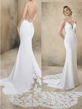 Morilee Rasia Sparkle Illusion Wedding Gown with Sleeves in White Size 2