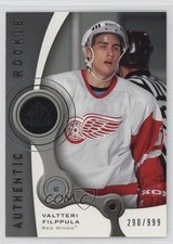 2005 SP Game Used Edition Authentic Rookies 290/999 Valtteri Filppula #208 4f5