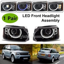 Pair Headlight Assembly For 2010-2013 Land Rover Range Rover Sport Plug and play