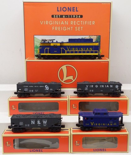 Juego de tren de carga diésel rectificador virginiano escala O Lionel 6-11934 EX/caja | Condition: Used