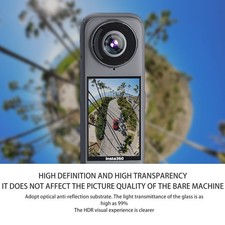 Premium Lens Tempered Glass Lens Cover Guard Protector for Insta360 X5 Camera