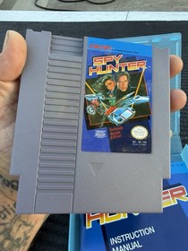 Spy Hunter (Nintendo NES) Original, Cartridge, Manual Blue/clear Case Mint