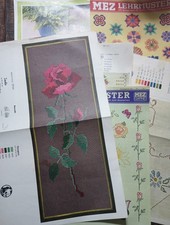 Vintage Embroidery Patterns European Flowers Roses 6 For 10 