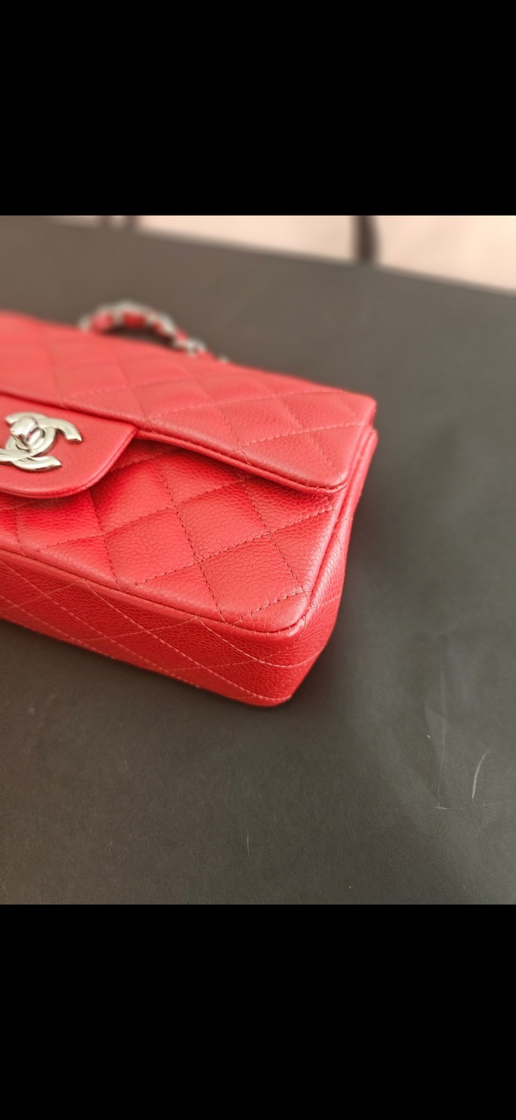 Chanel Mini Rectangular 14C Red  (PRISTINE CONDIT… - image 10