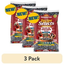  3 pack Recipe Selects Black Oil Sunflower Seed Dry Wild Bird Feed Bird Food