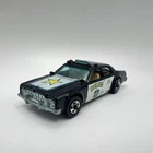 Vintage 1977 Hot Wheels Blackwall Police Patrol #123 Black Malaysia Loose