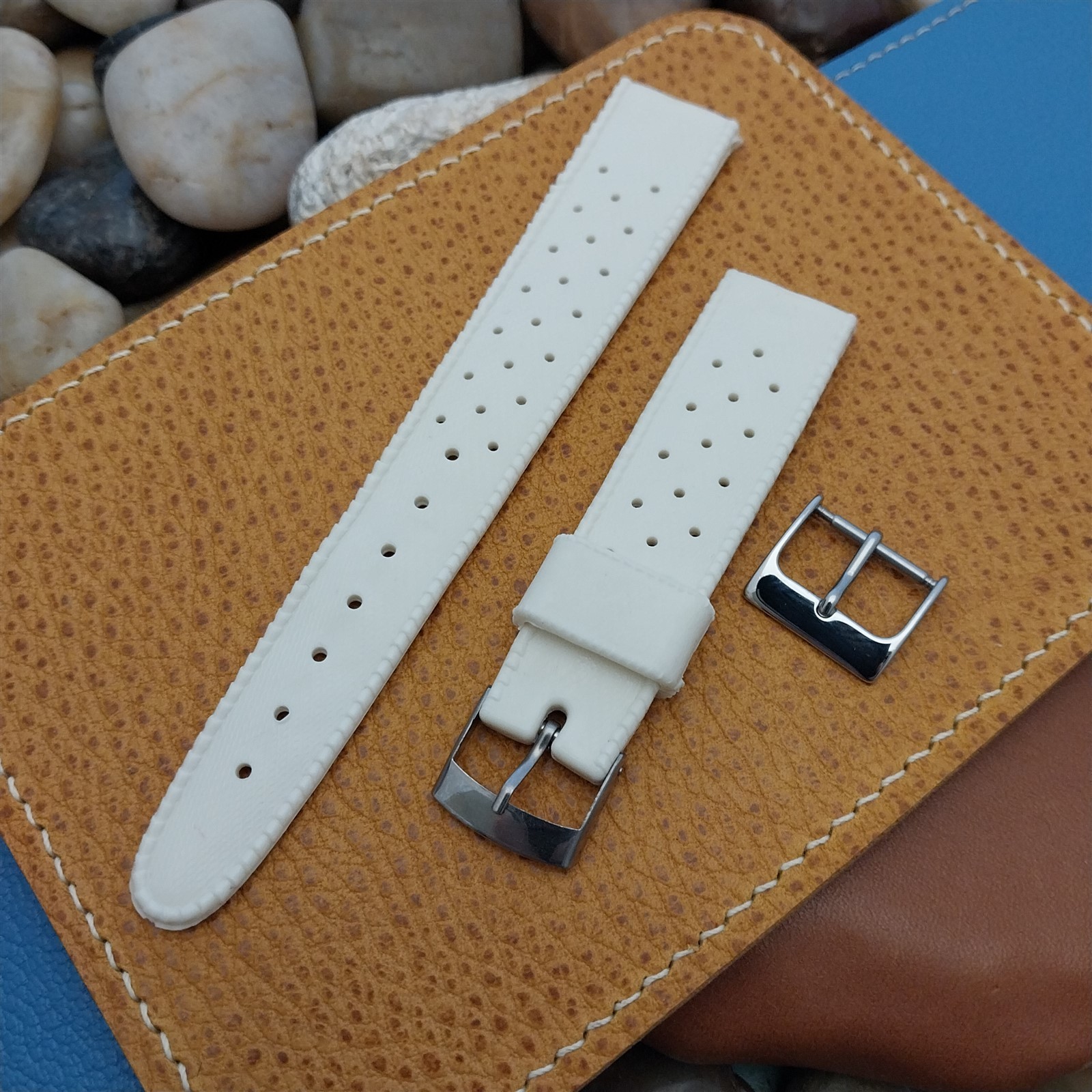 18mm Vintage Skindiver Swiss SUB White Unused nos… - image 1