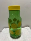 Vintage QUART Anchor Hocking Lemon Jar Green Glass Juice Carafe With Lid