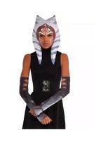 Star Wars The Mandalorian Ahsoka Costume Kit Headpiece Sleeves Halloween