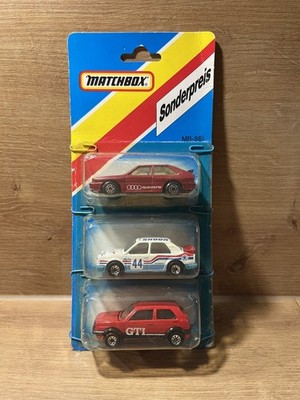 Matchbox 3 Pack Audi Quattro Skoda 130 LR Volkswagen Golf GTI